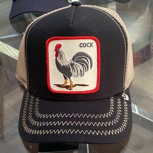 Goorin Bros Rooster Black and Tan Trucker Hat
